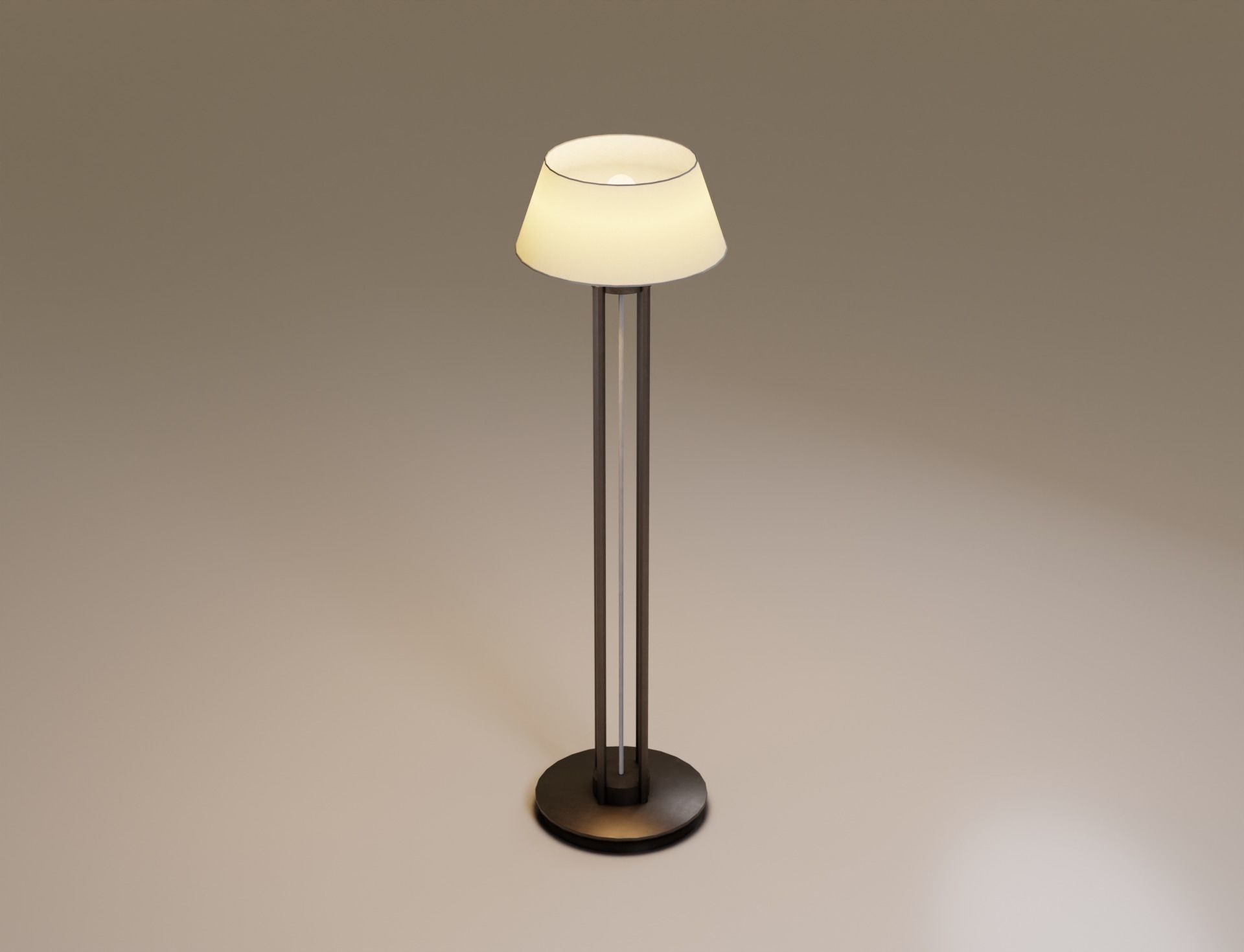 Low-Poly 2 Floor Lamps Low-poly 3D model_5