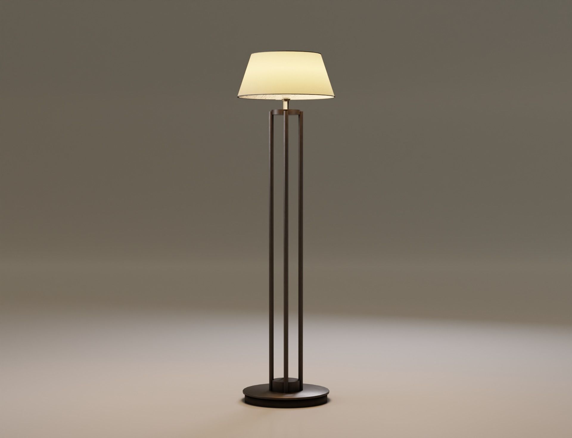 Low-Poly 2 Floor Lamps Low-poly 3D model_3