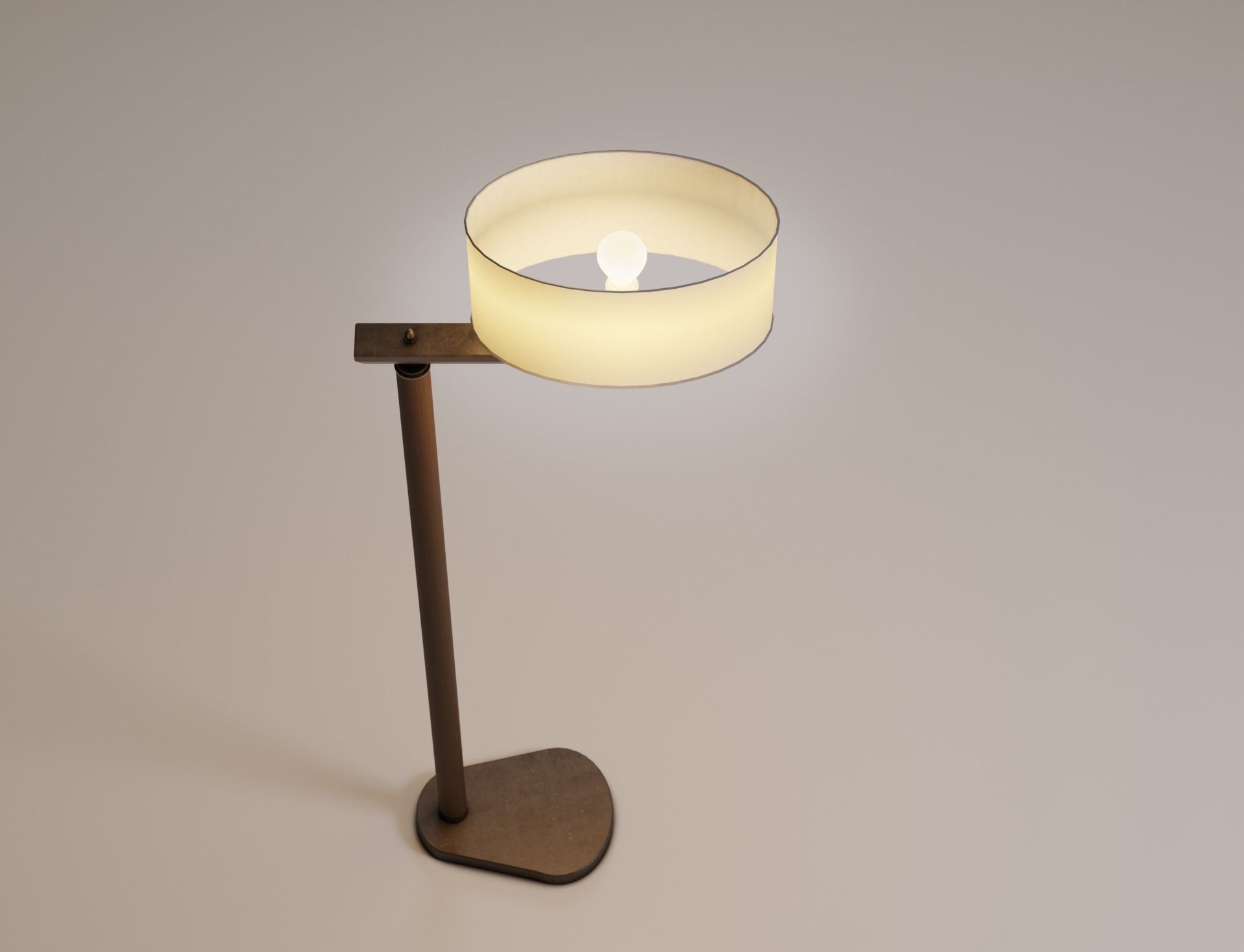 Low-Poly 2 Floor Lamps Low-poly 3D model_14