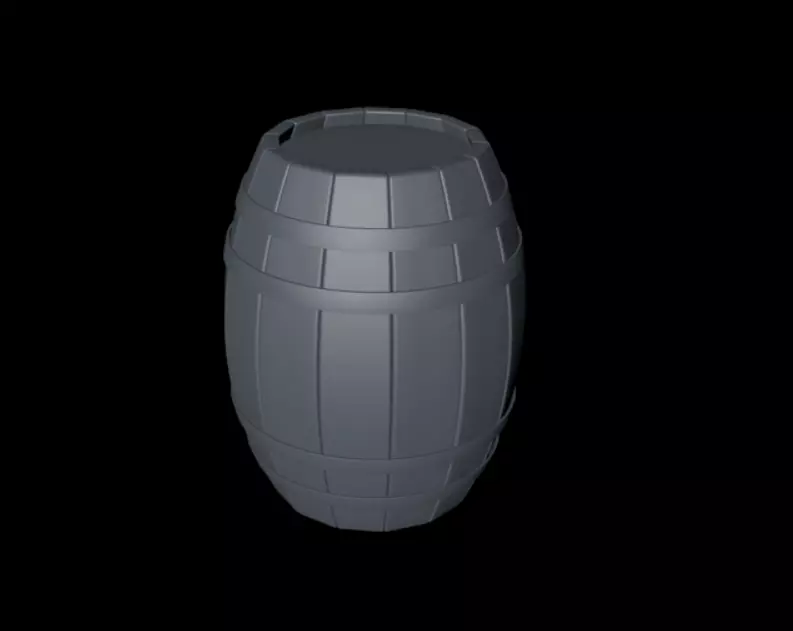 Barrel Free 3D model_0