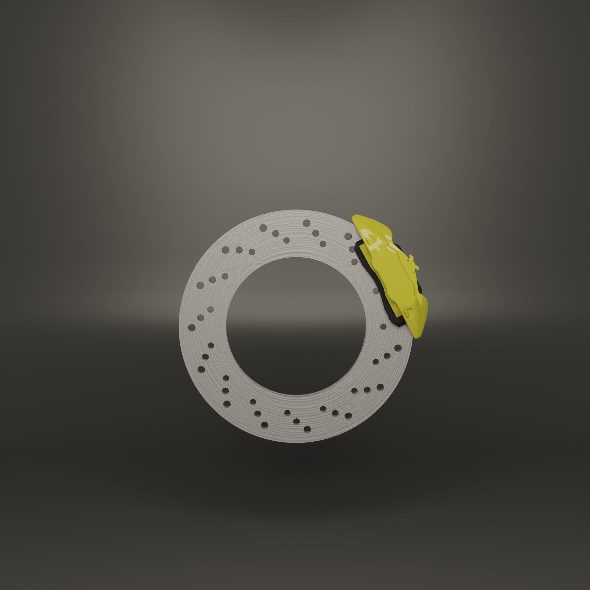 6 spoke sport racing car rim Free 3D model_5