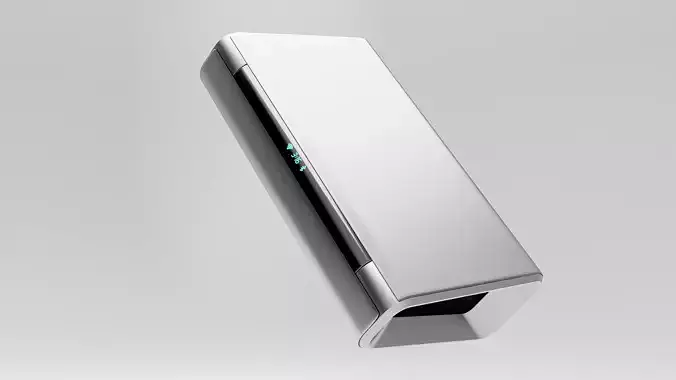 Metal speaker Low-poly 3D model