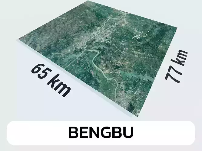 Bengbu China City Landscape 3D Model