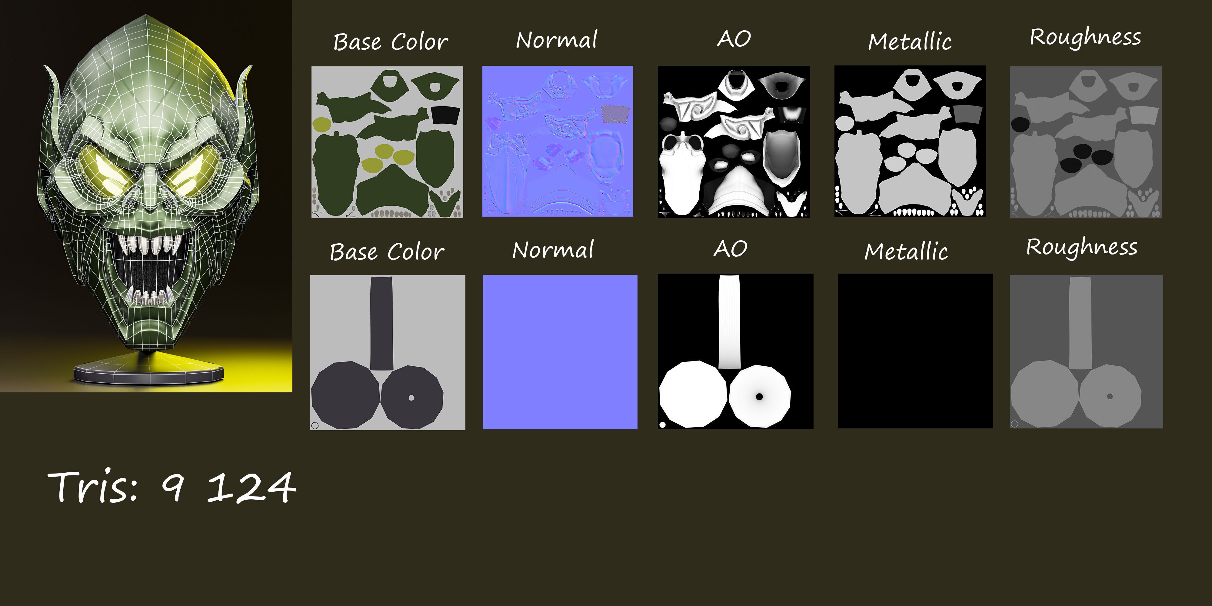 Goblins Helmet Low-poly 3D model_5