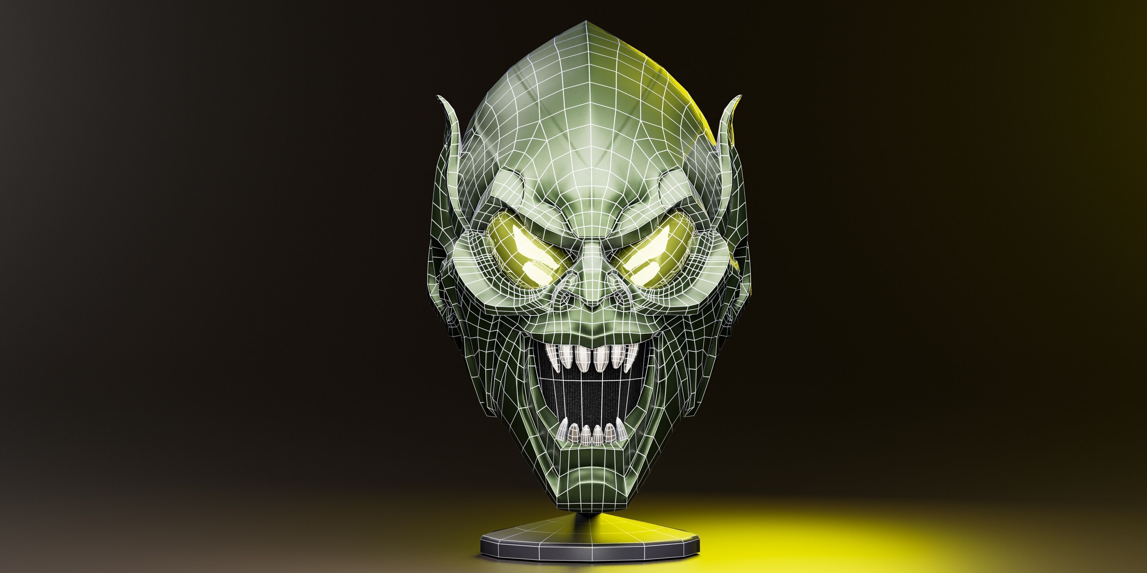 Goblins Helmet Low-poly 3D model_4