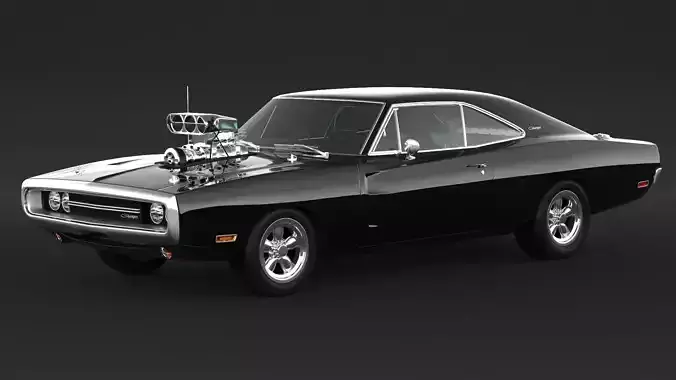 1970 Dodge Super Charger 3D model