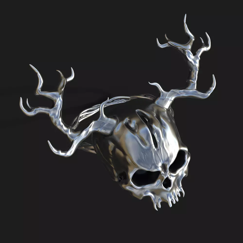 Skull tree 3D print model 3D print model_0