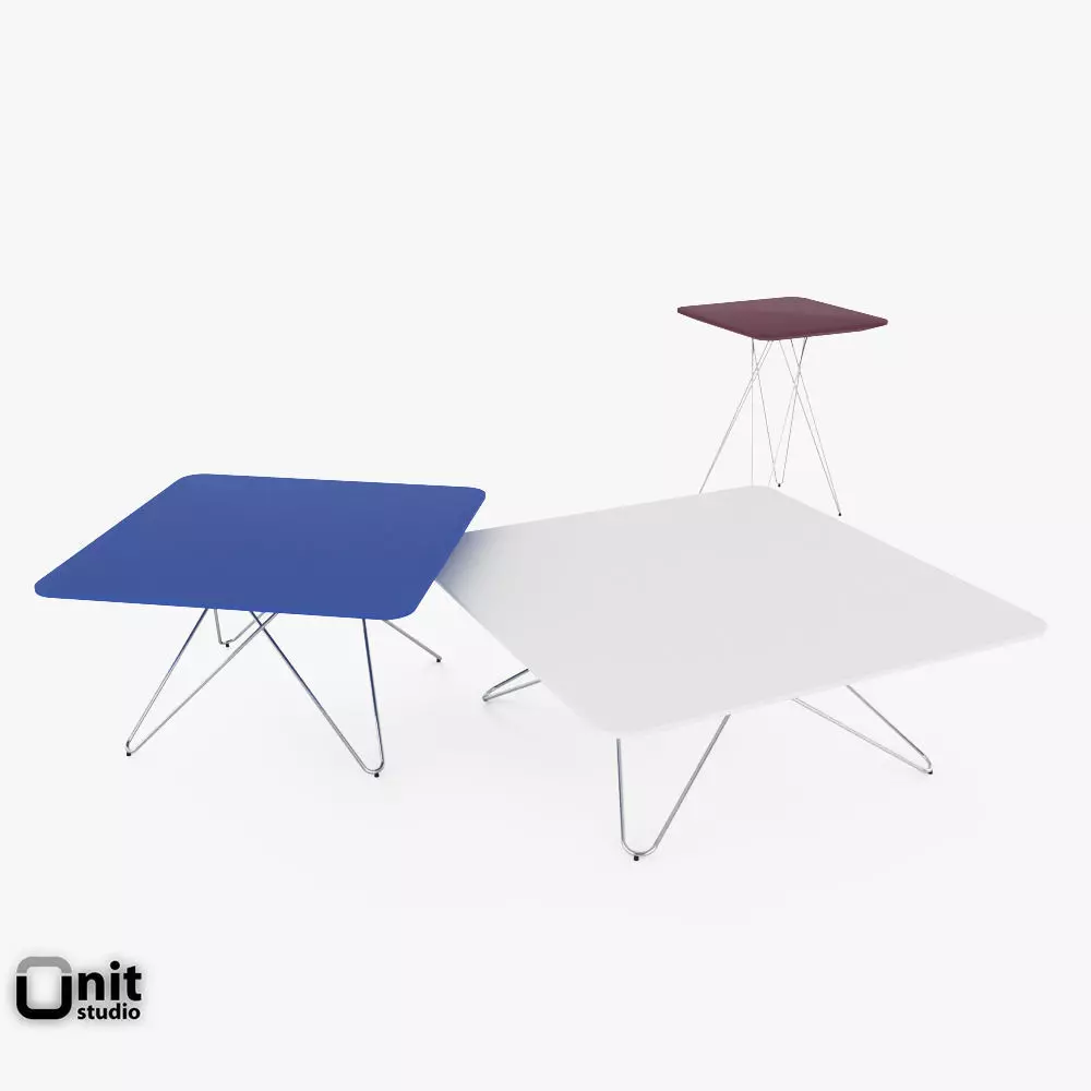 Cimber tables set by Leolux 3D model_0