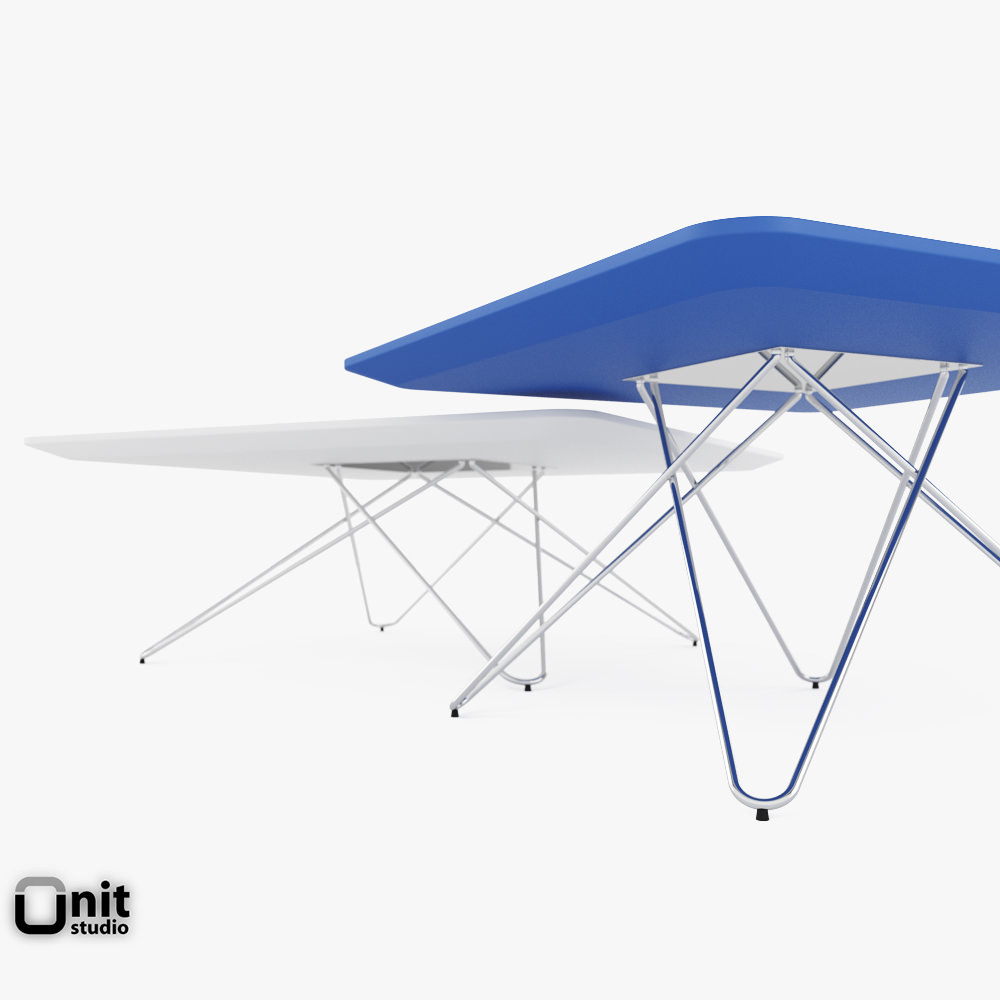 Cimber tables set by Leolux 3D model_2