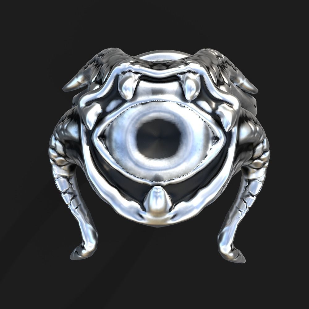 Skull Eye  3D print model_1