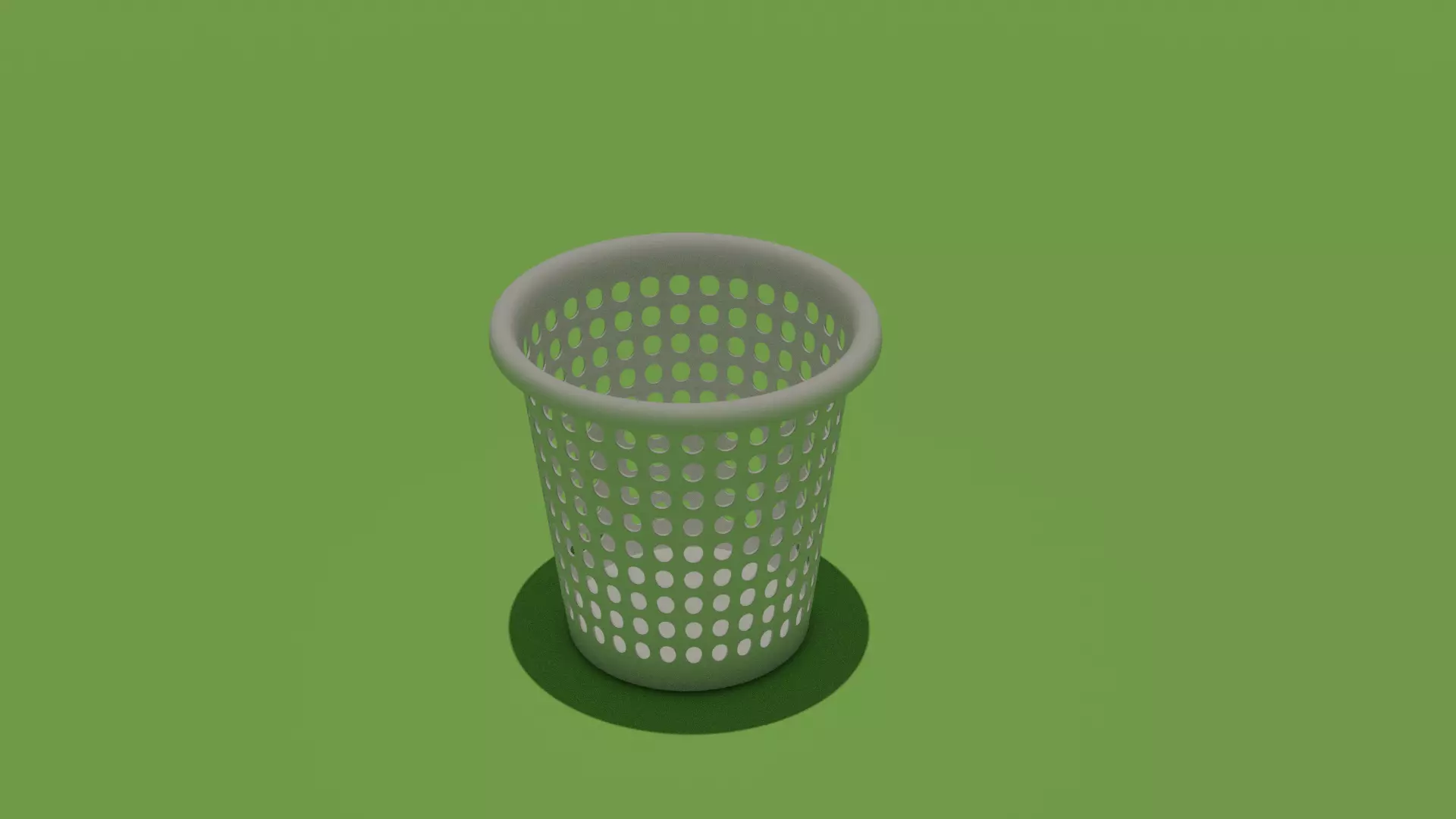  Trash bin Free low-poly 3D model_0