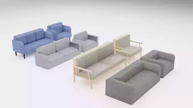 SOFAS AND ARMCHAIRS PACK