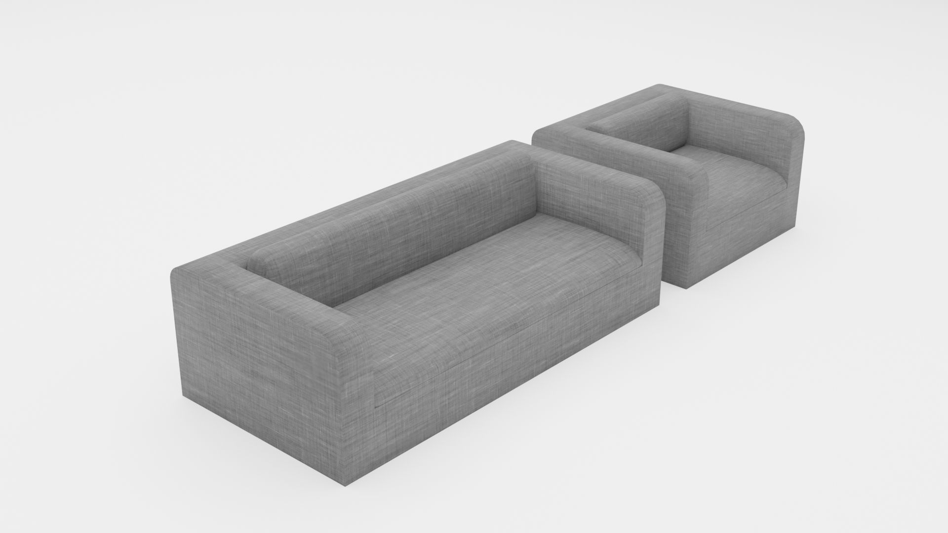 SOFAS AND ARMCHAIRS PACK Low-poly 3D model_1