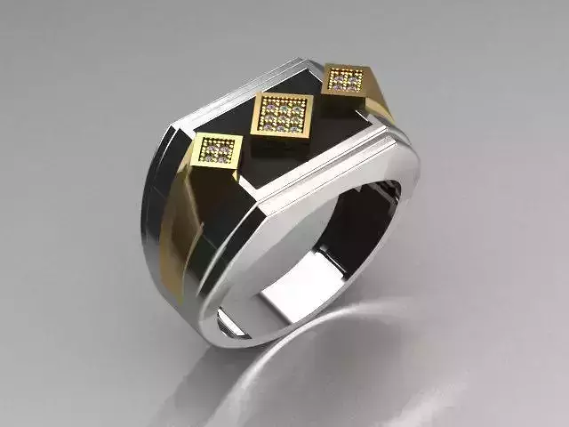 men jewelry ring 3D print model