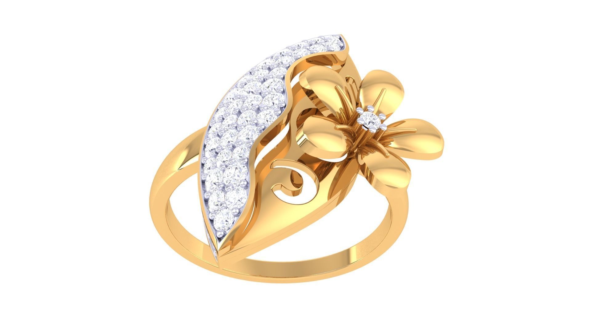 Cocktail Ring - 63 3D print model_2