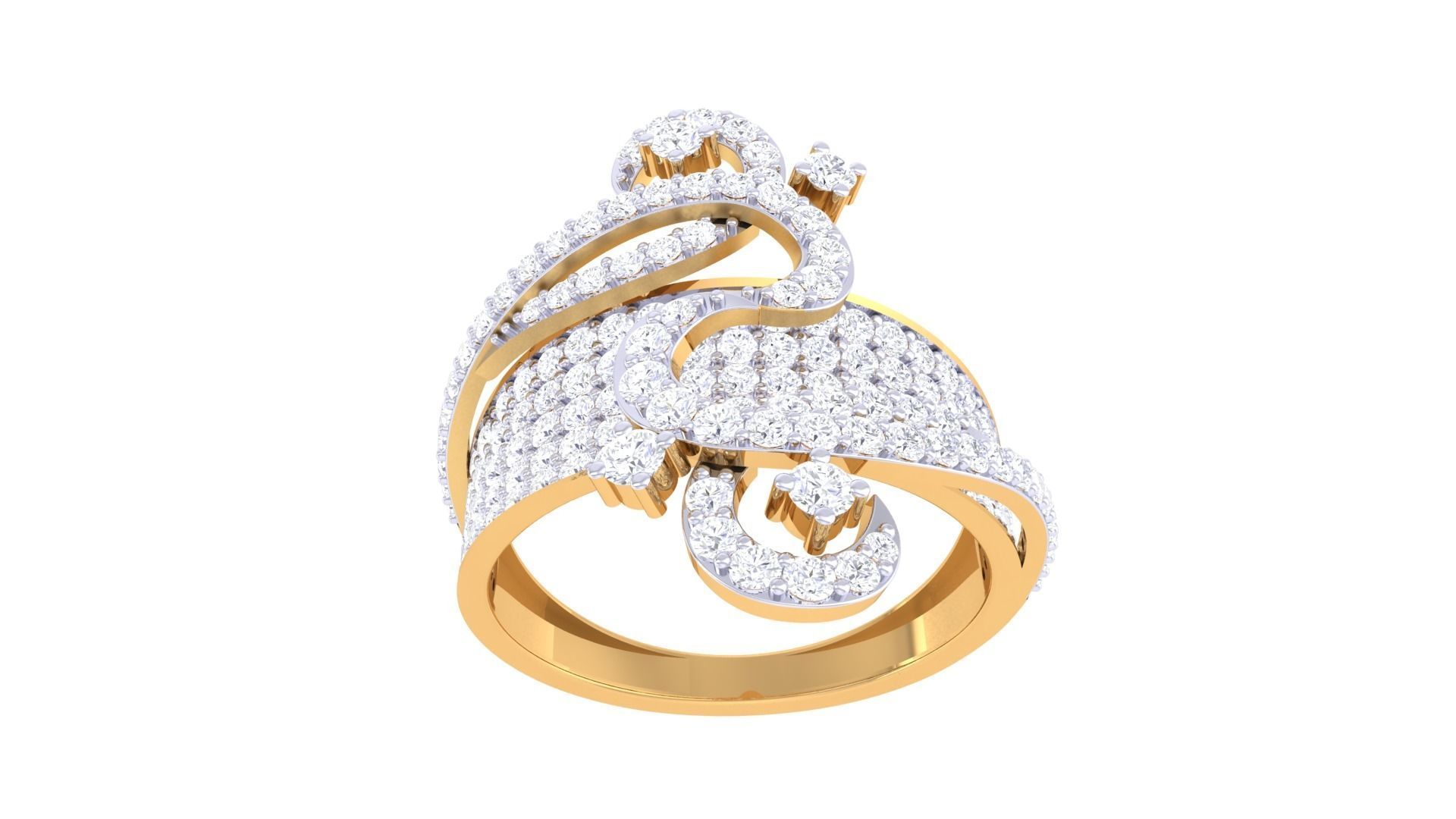 Cocktail Ring - 50 3D print model_2