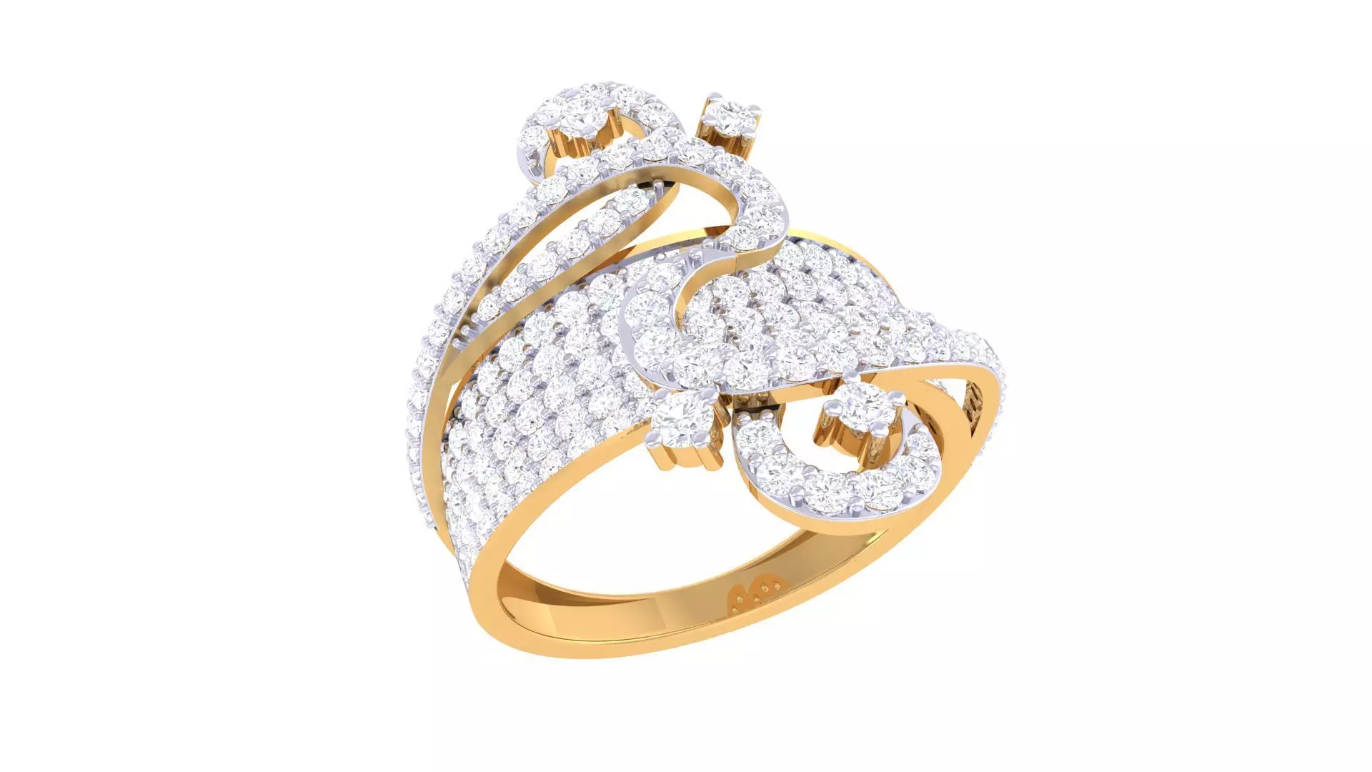 Cocktail Ring - 50 3D print model_0