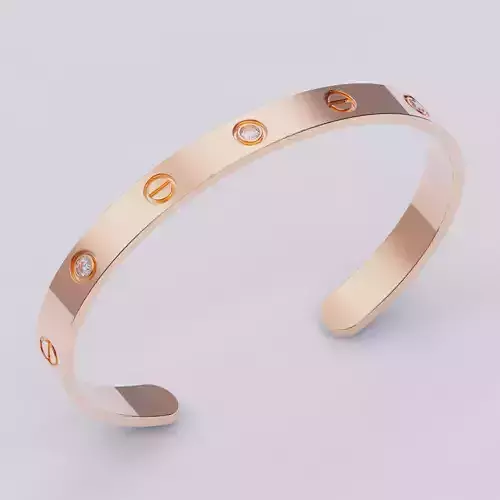 Bracelet Love 3 stones 