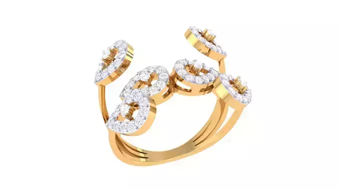 Cocktail Ring - 22 3D print model