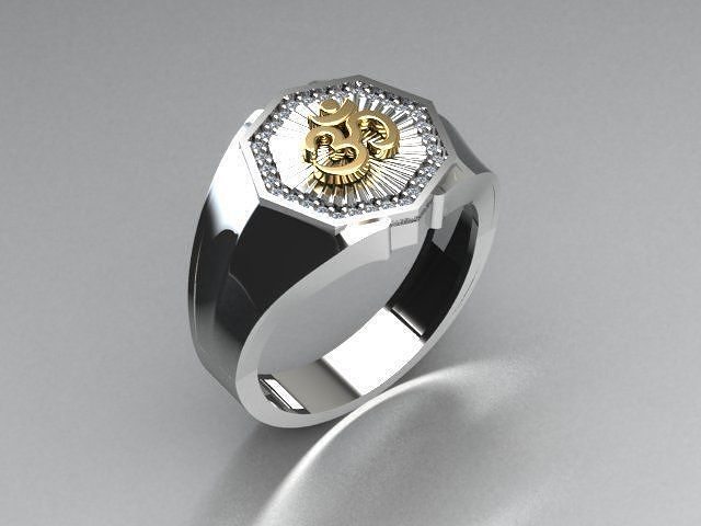 men jewelry ring 3D model 3D printable | CGTrader