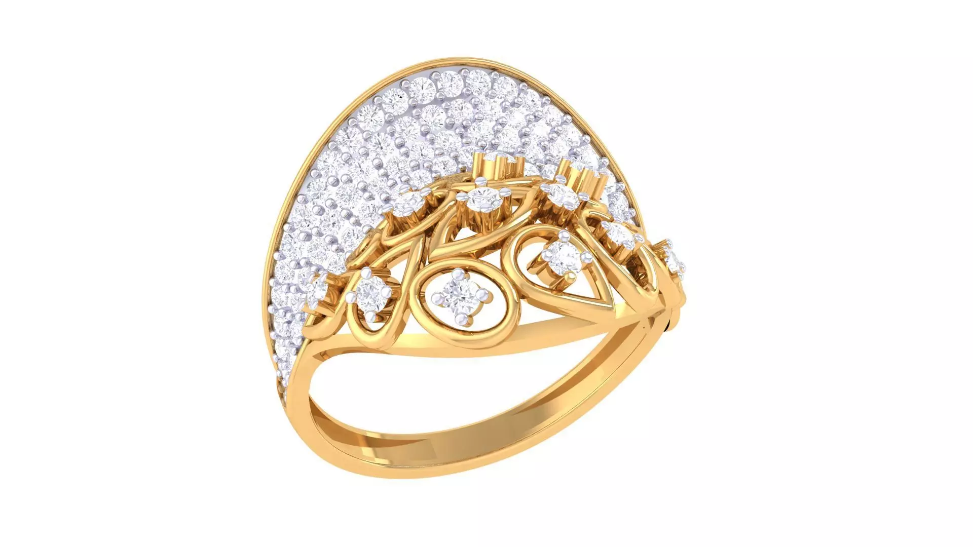 Cocktail Ring - 14 3D print model_0