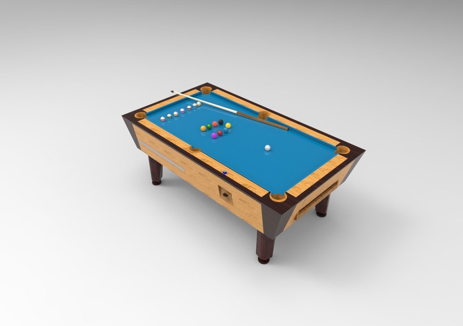 Billiard table 3D model_2