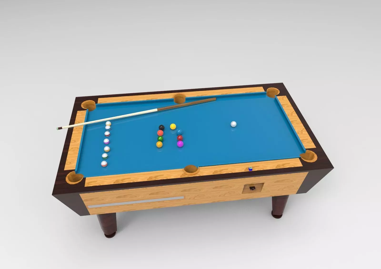 Billiard table 3D model_0