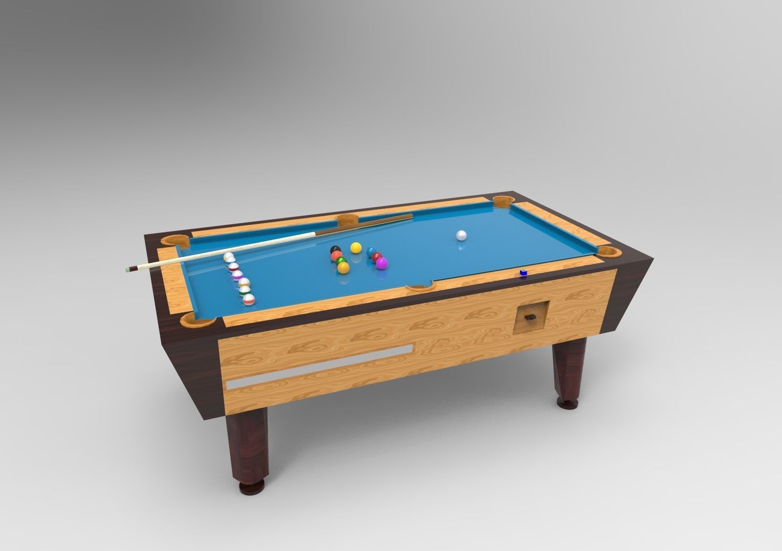 Billiard table 3D model_3
