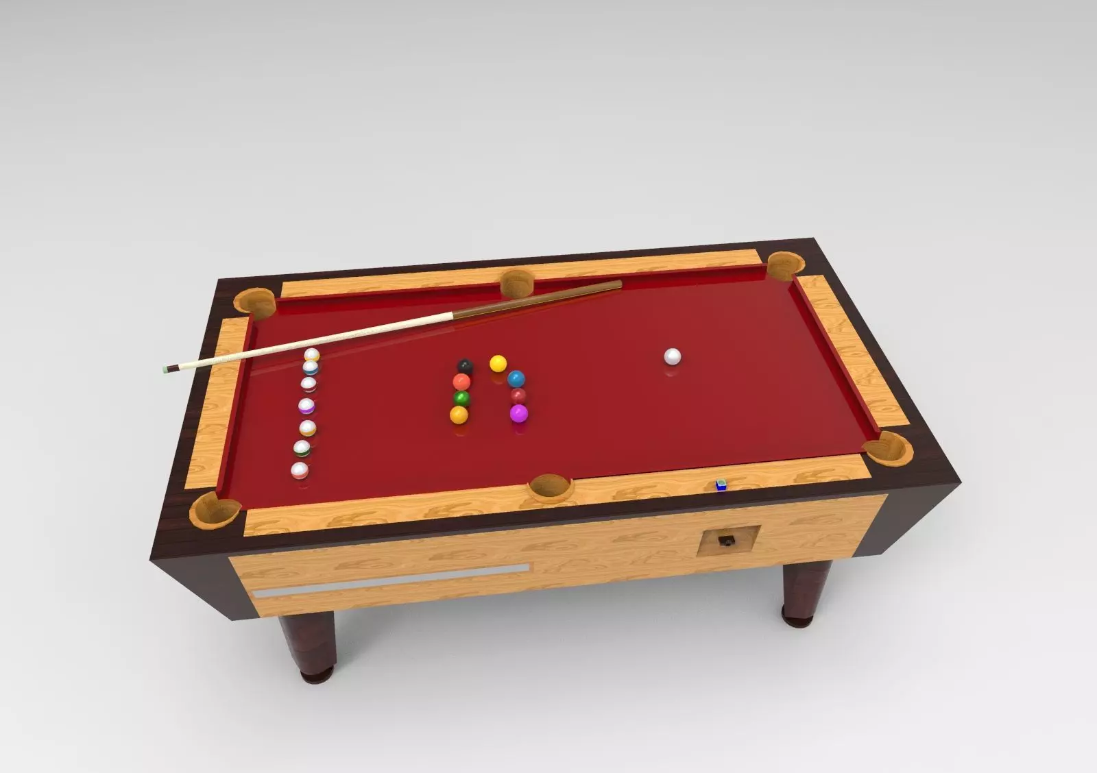 Billiard table 3D model_0