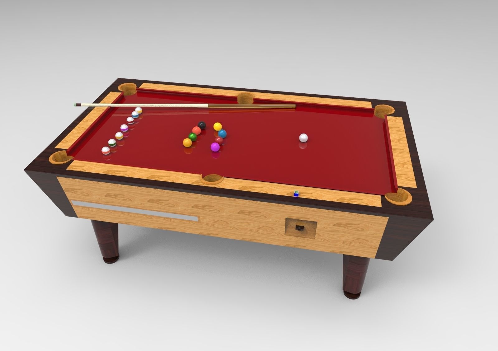 Billiard table 3D model_3