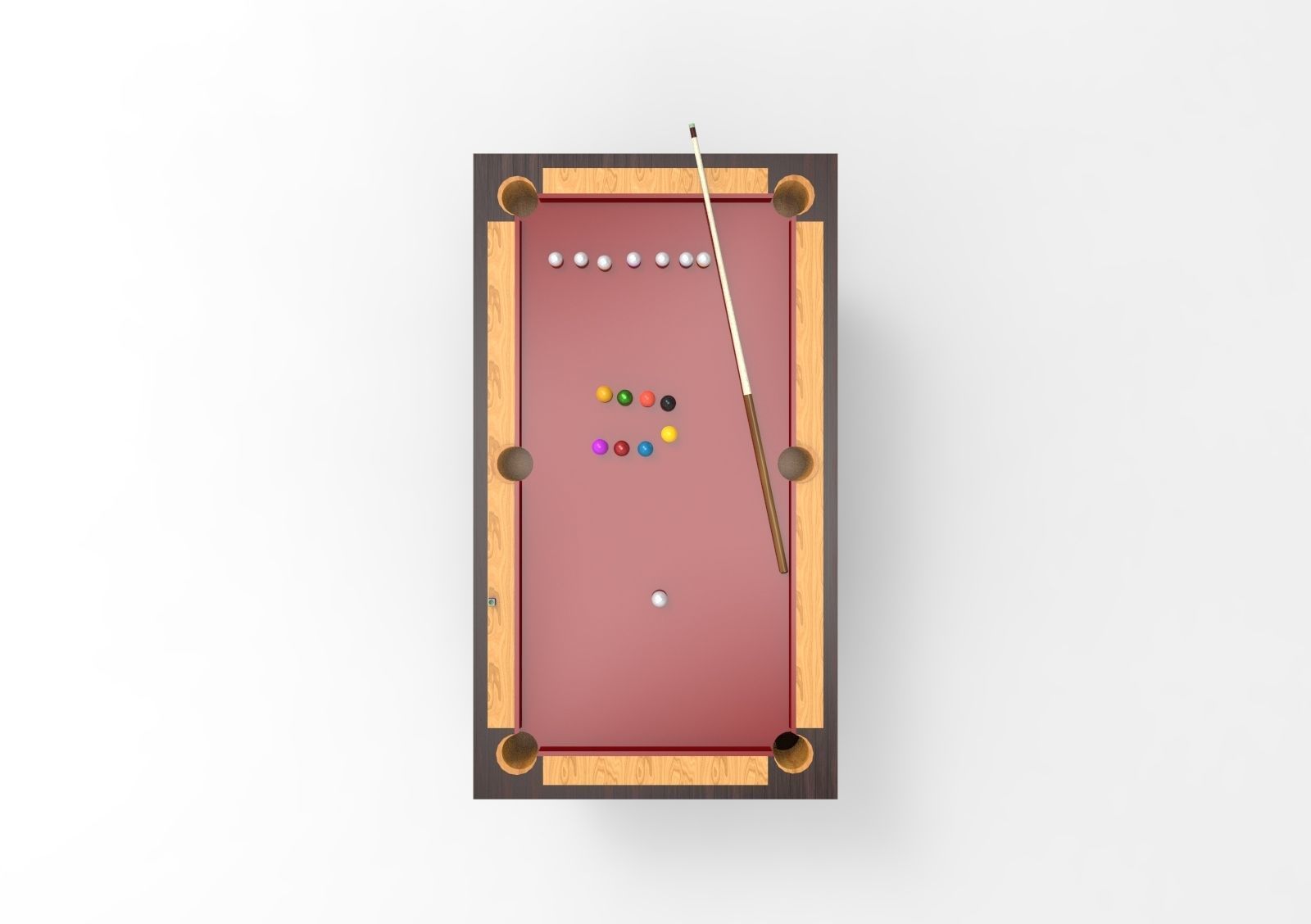 Billiard table 3D model_1