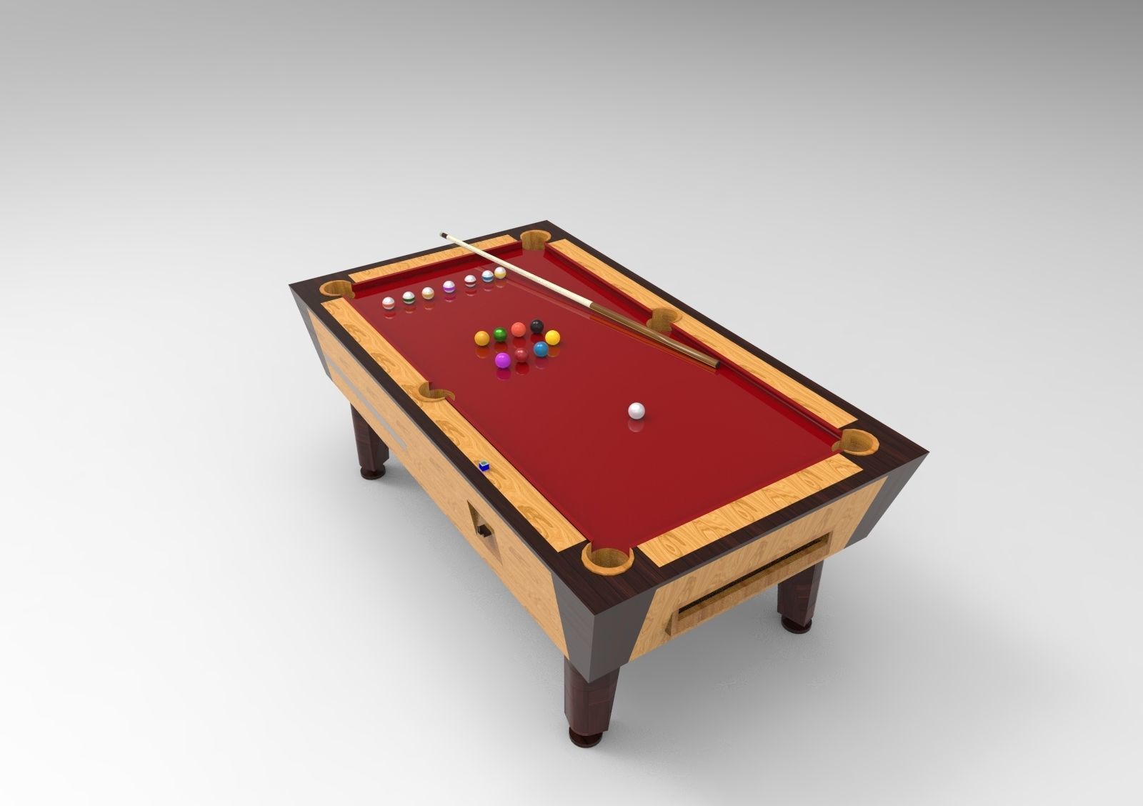 Billiard table 3D model_2