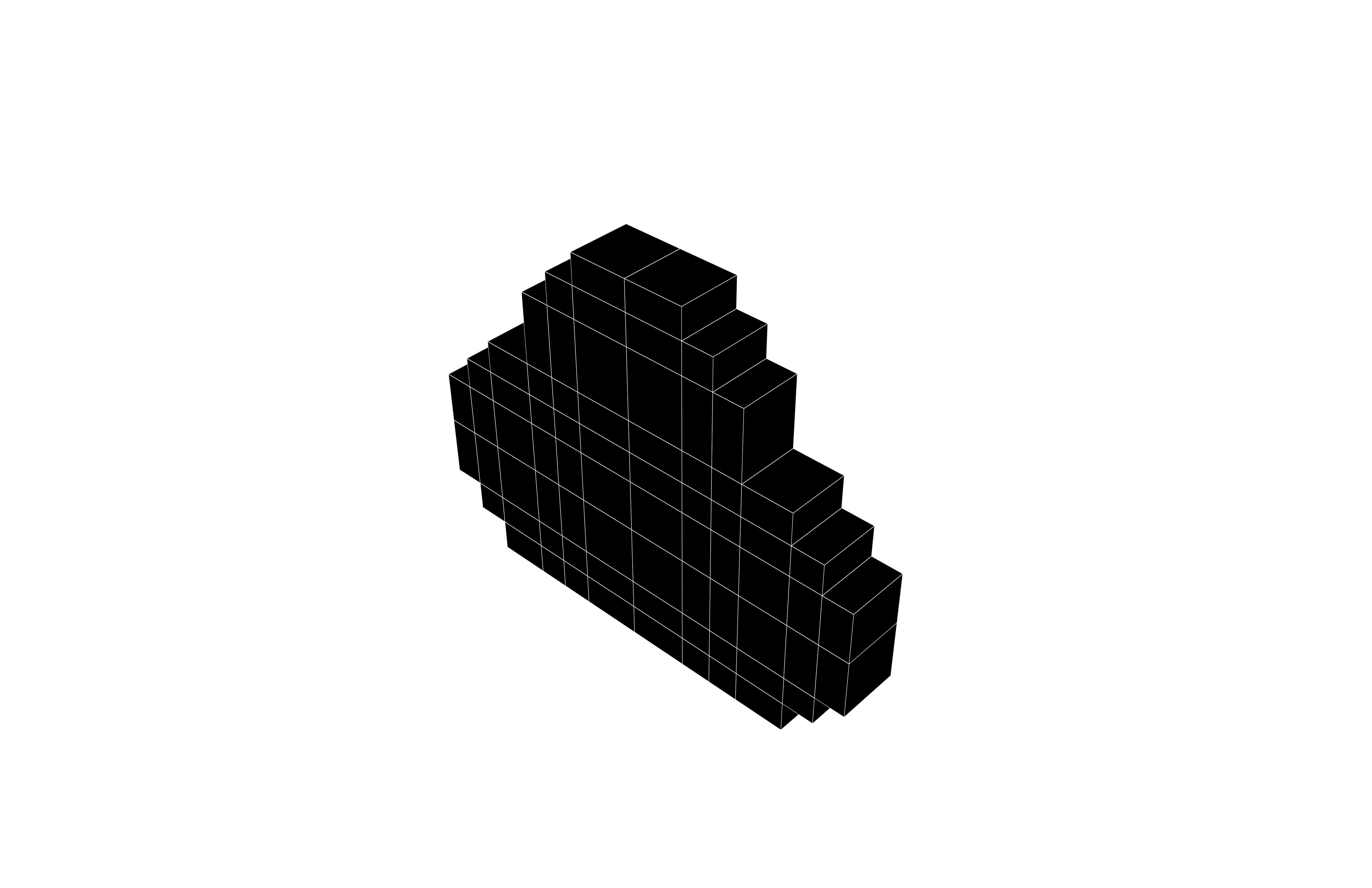 Pixel Cloud V1 003 Low-poly 3D model_7