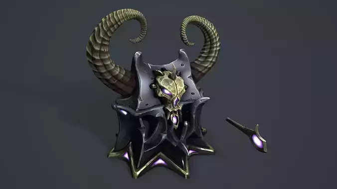 Daemon chest Low-poly 3D model Daemon chest Low-poly 3D model