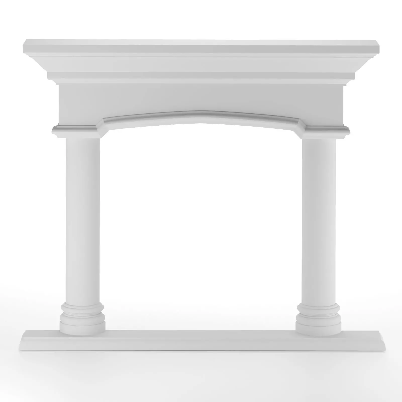 Arch Balboa Caststone Fireplace Surround 3D model_0