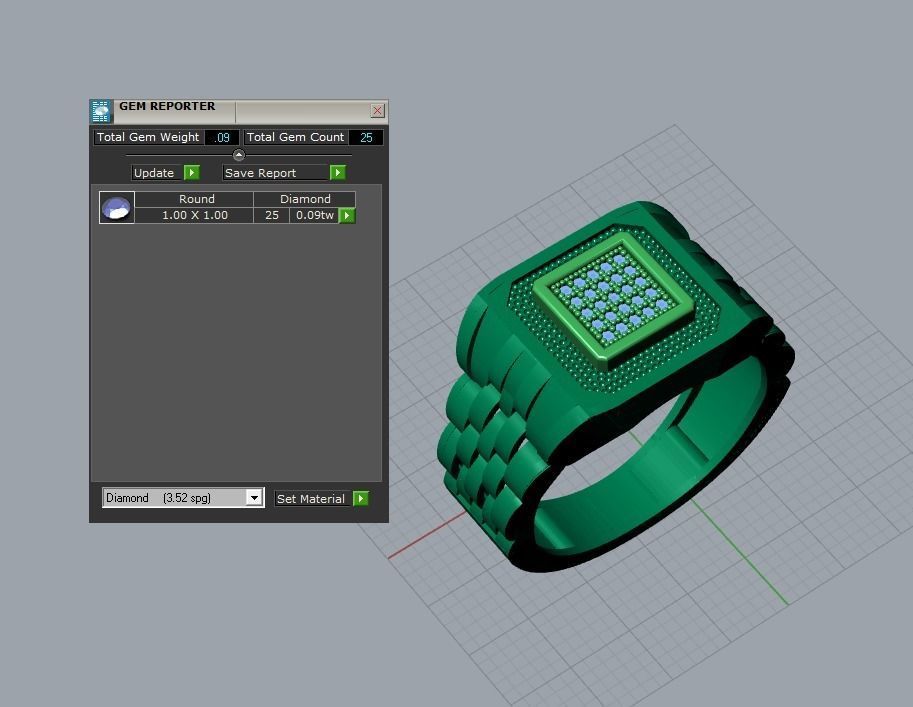 men jewelry ring 3D print model_6