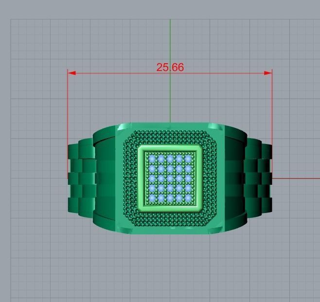 men jewelry ring 3D print model_7