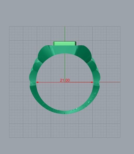 men jewelry ring 3D print model_9