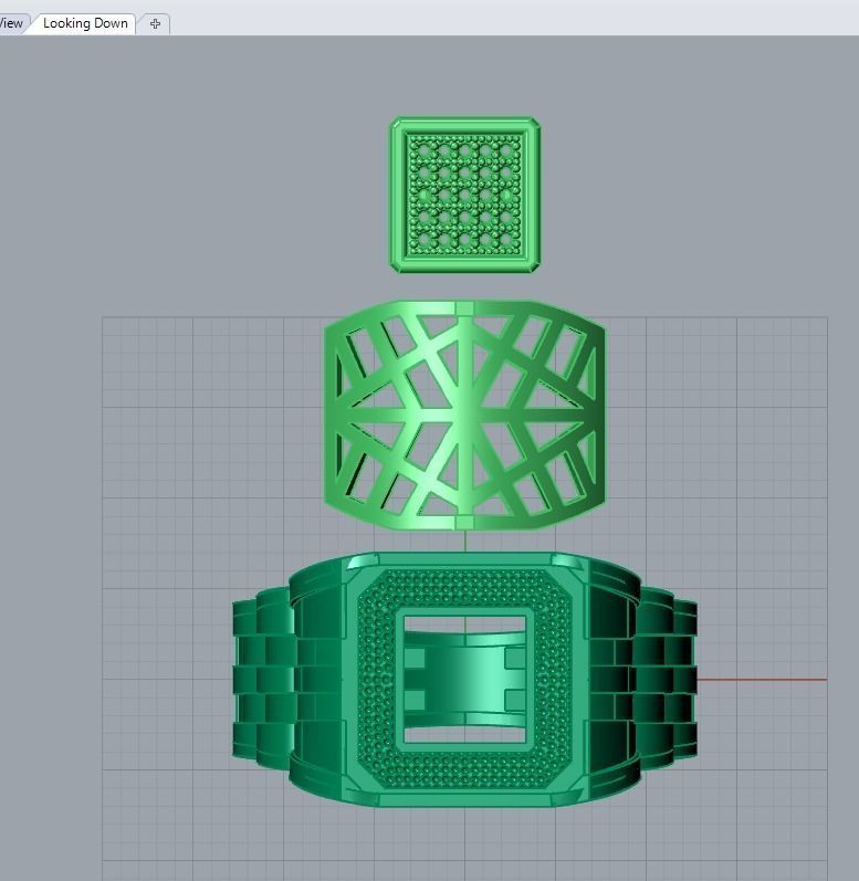 men jewelry ring 3D print model_4