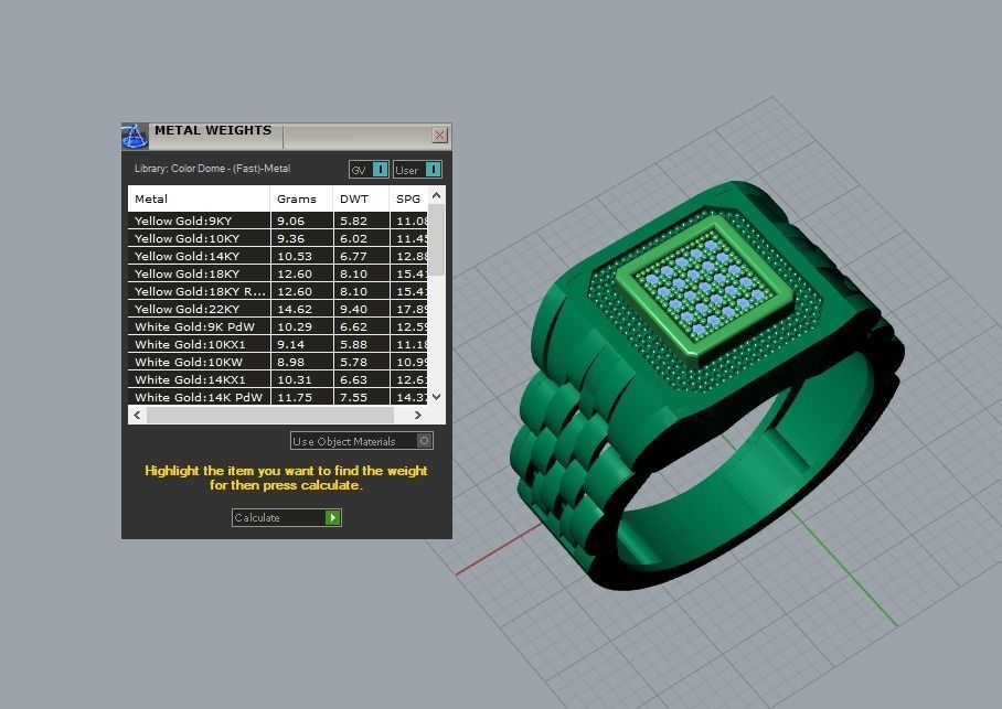 men jewelry ring 3D print model_5