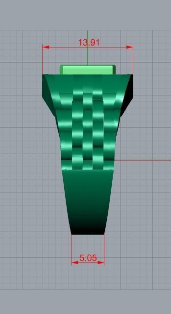 men jewelry ring 3D print model_10