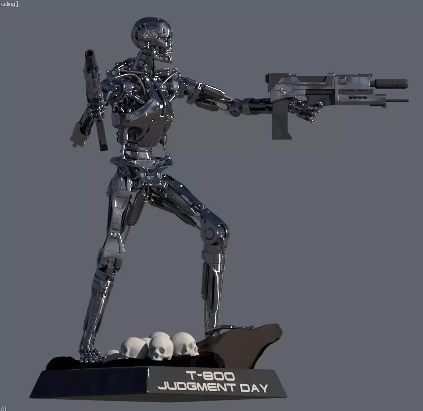 Terminator T-800 Judgment Day 3D print model