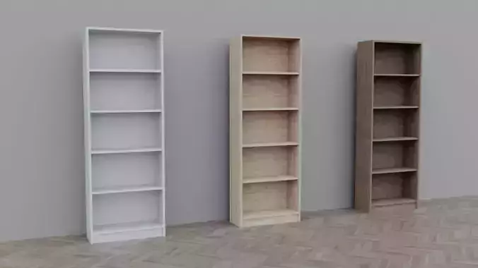 Shelving HORSENS 5 Jysk Low-poly 3D model