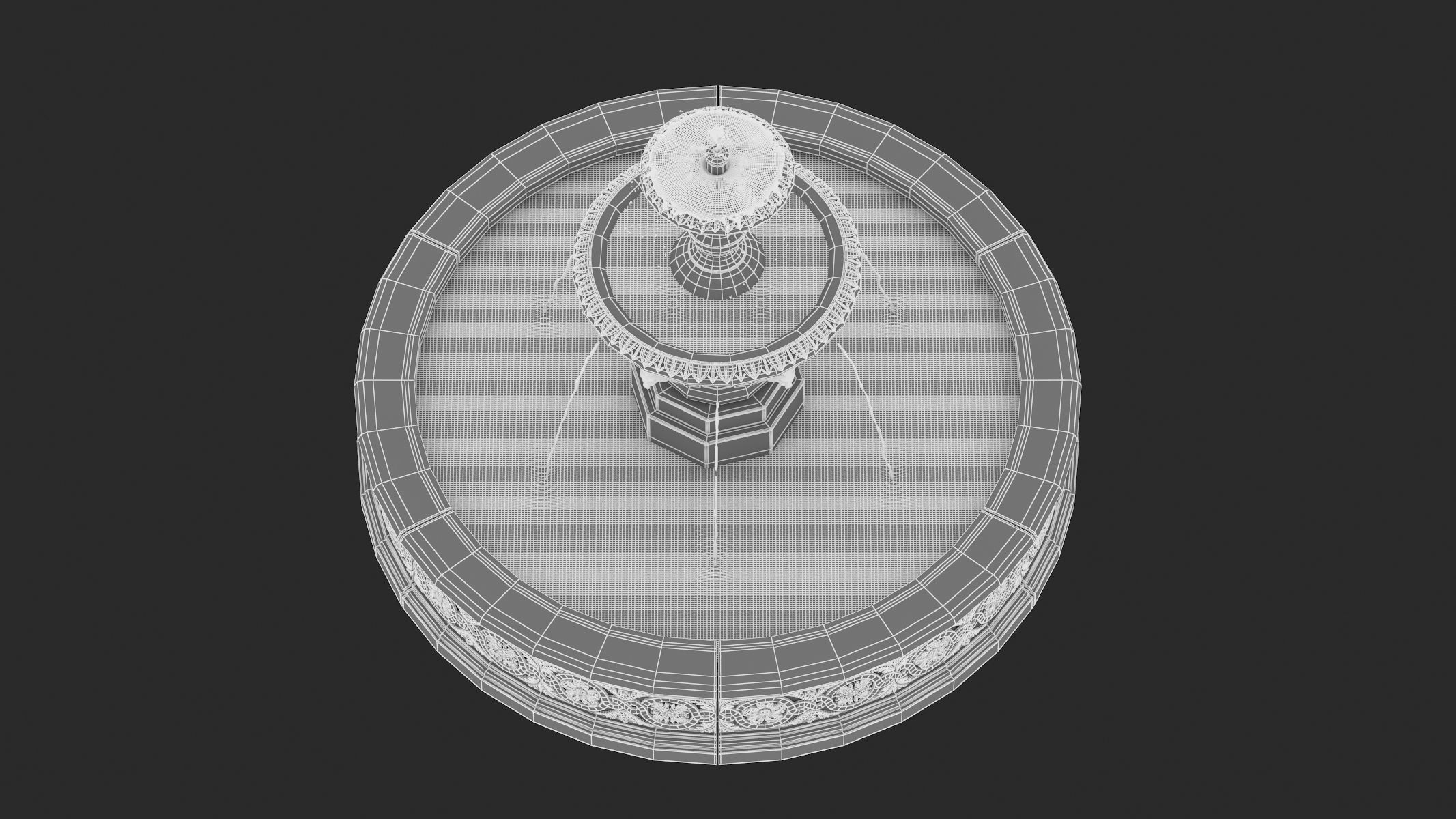 Fountain 01 PBR  3D model_6