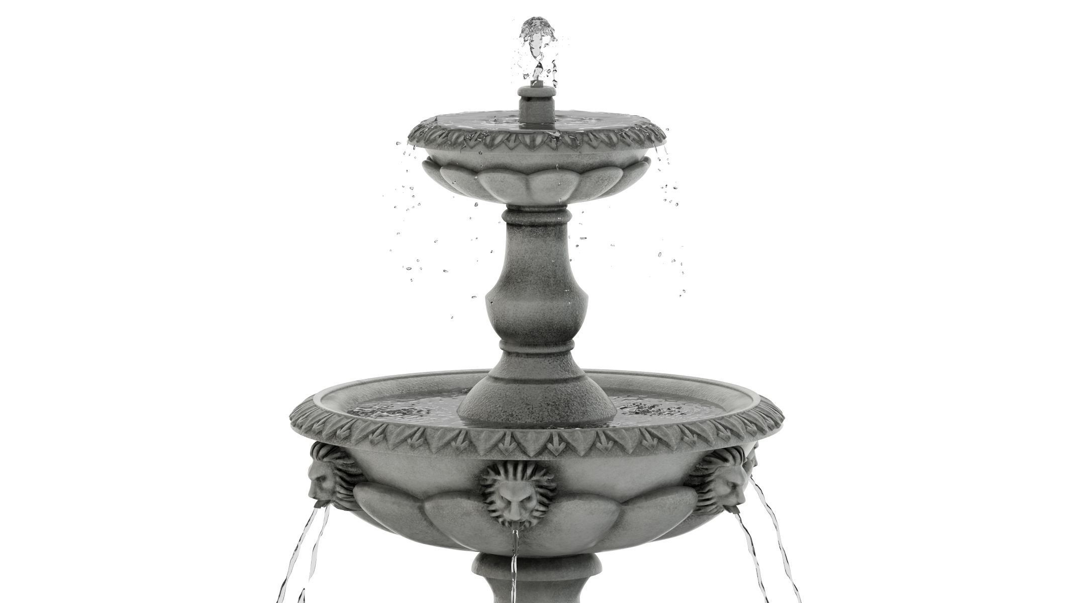 Fountain 01 PBR  3D model_2