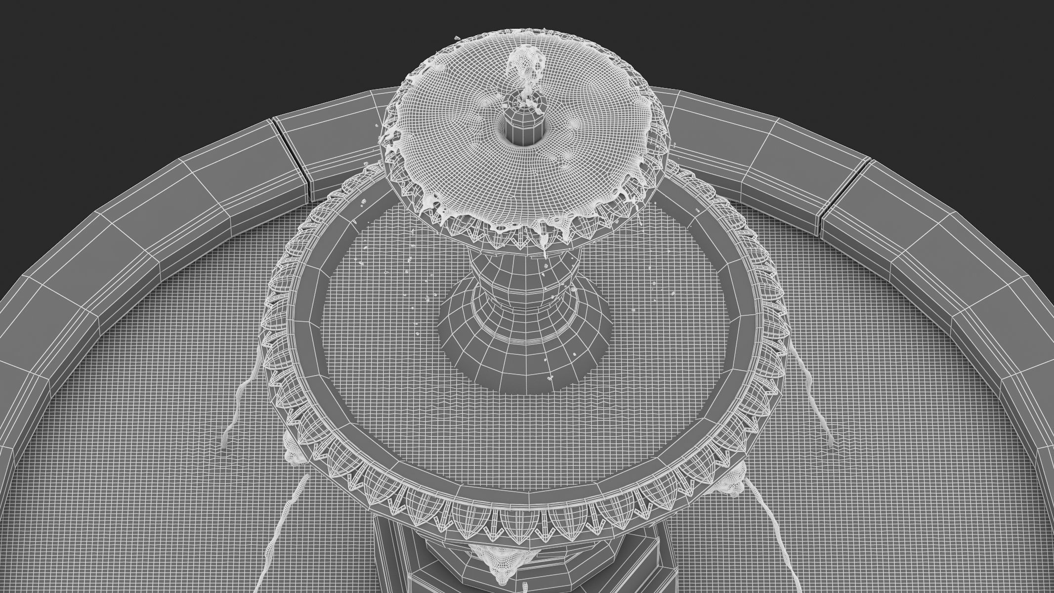 Fountain 01 PBR  3D model_9