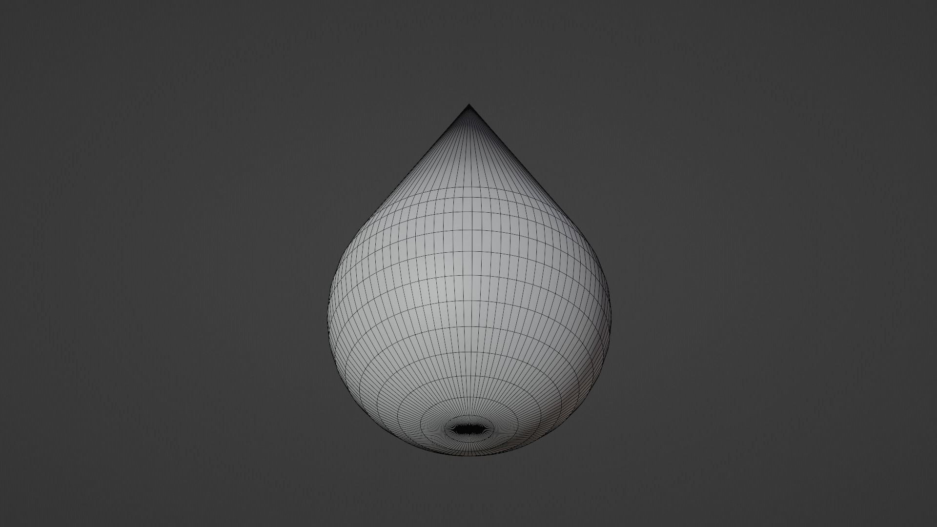 Pink Drop Low-poly 3D model_5