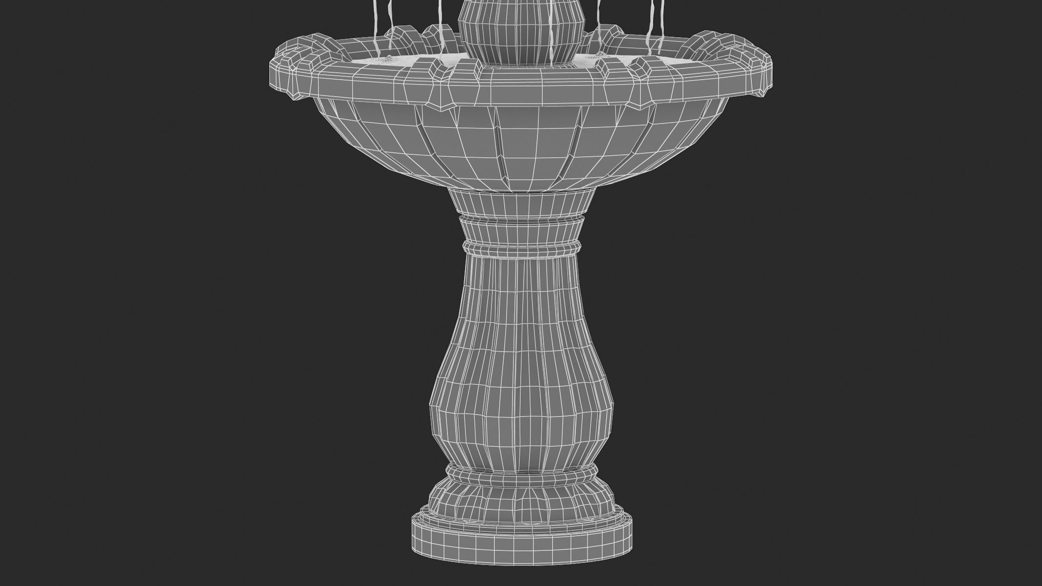 Fountain 02 PBR 3D model_8