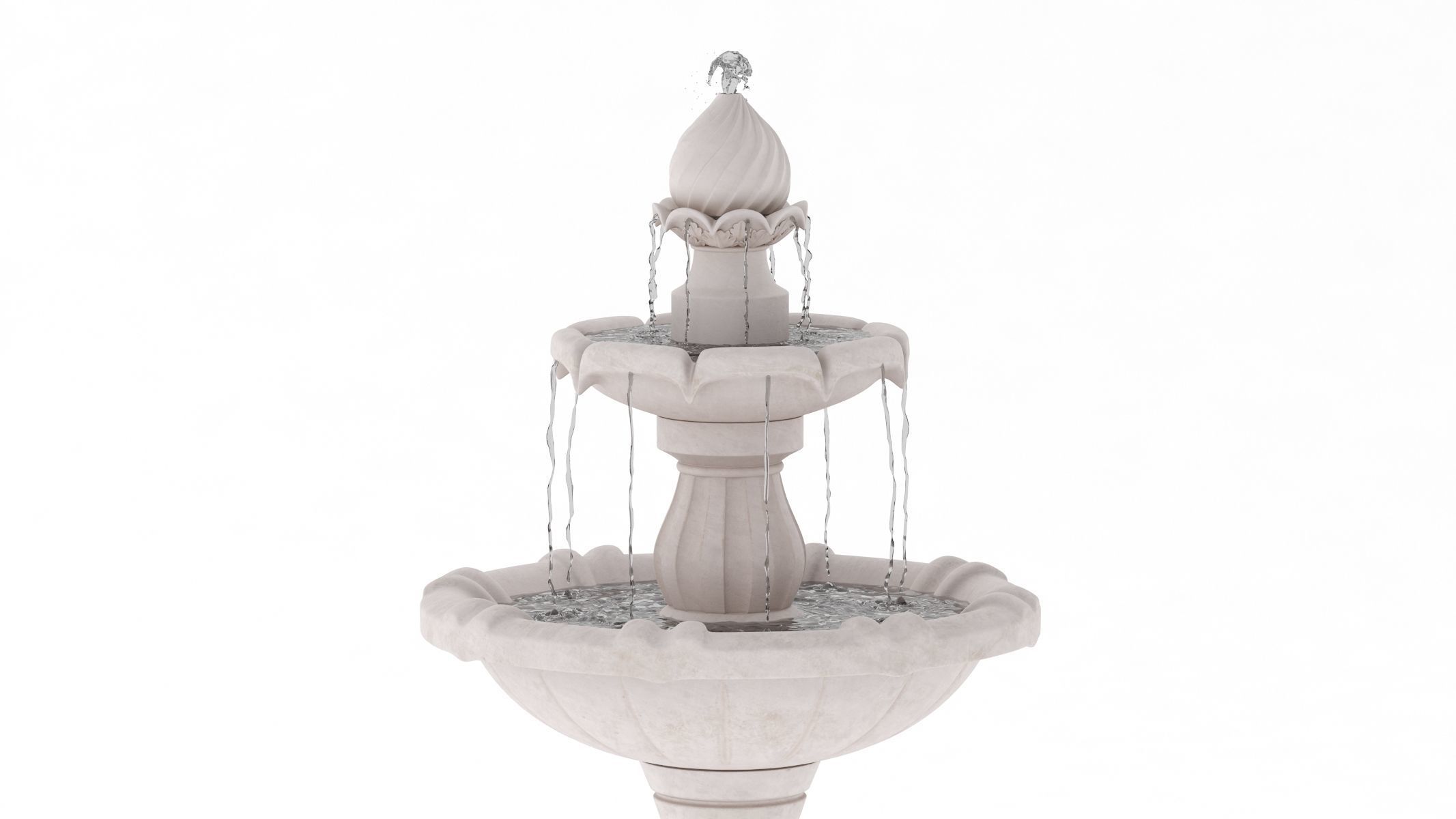 Fountain 02 PBR 3D model_2