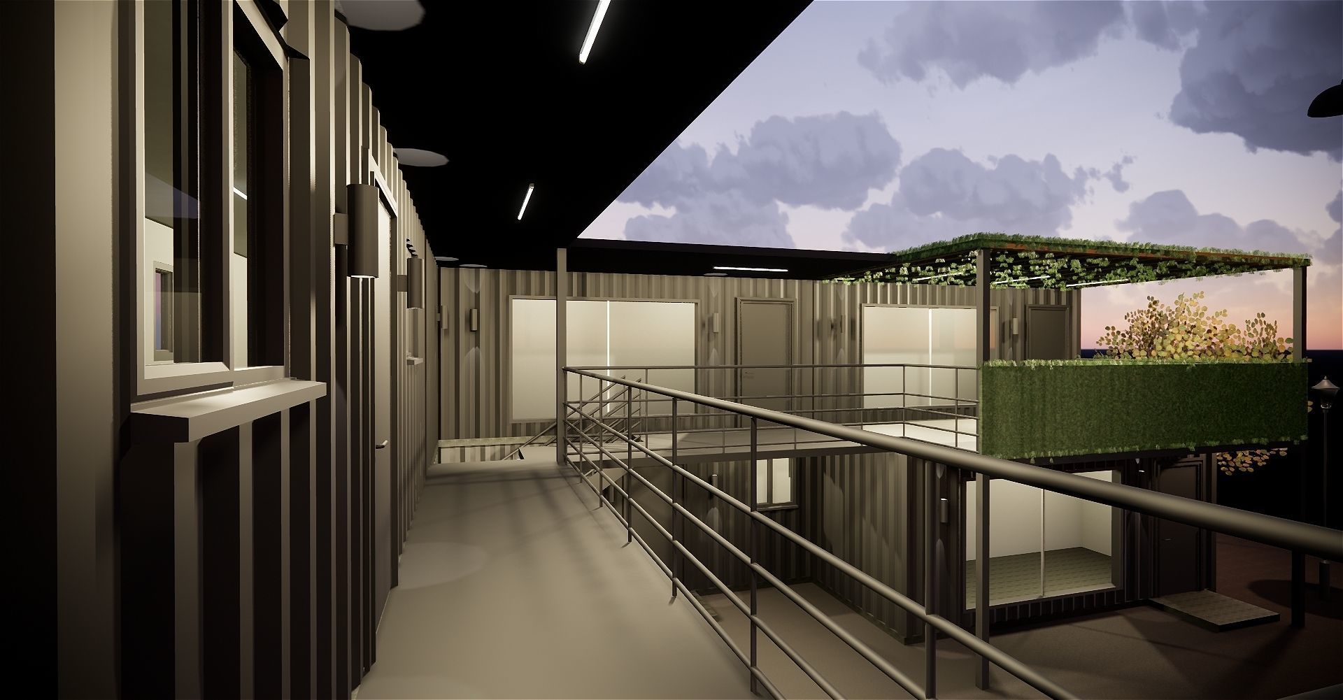 Shipping Container based design 3D model_7